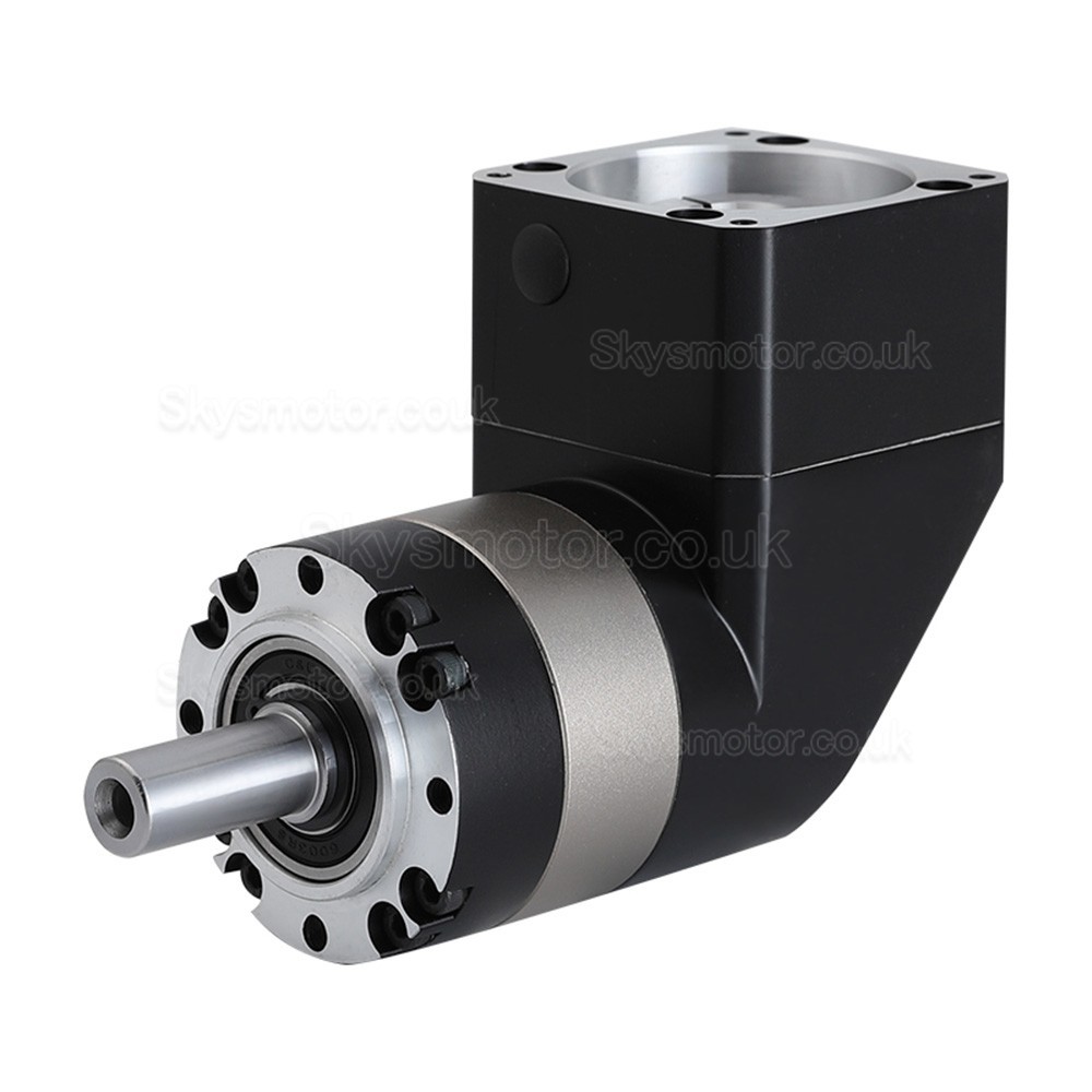 PVE060 Series Nema 23 90 Degree Right Angle Planetary Gearbox Ratio 3:1 - 100:1 Fit Nema 23 Stepper Motor/60mm Servo Motor